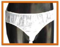 DSN 002 white spun bond disposable underwear